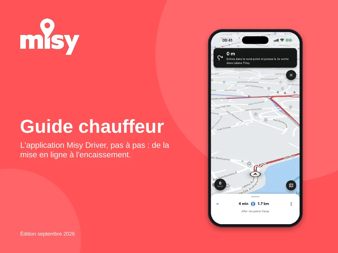 Couverture du guide chauffeur Misy